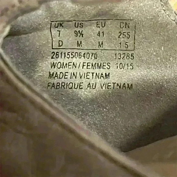 Clarks Artisan Women's Open Toe Heels Brown Leather Geometric Cutouts Size 9.5 - Picture 6 of 7